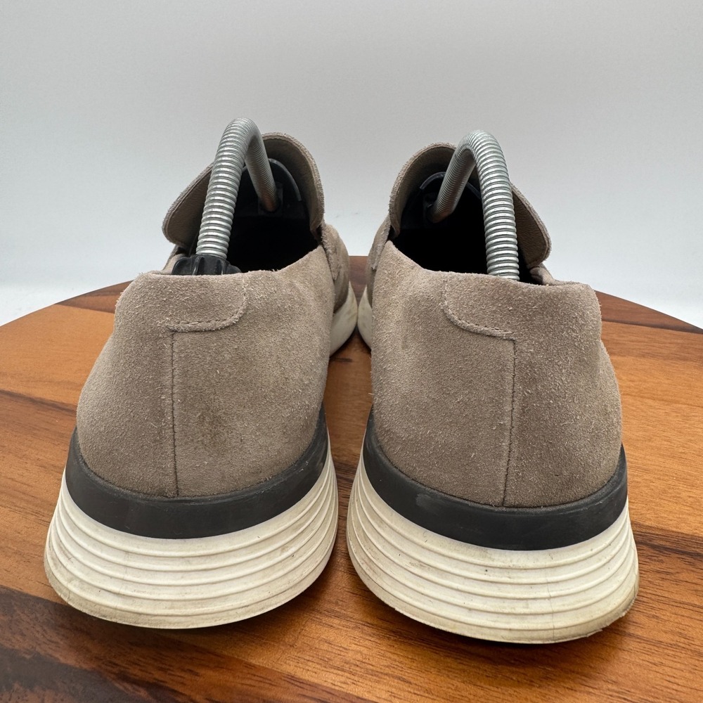 Wolf and Shepherd Mens Size 11 Crossover Shoe Brown Suede Slip On Casual Loafer - Picture 5 of 10